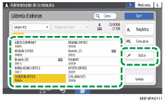 Il·lustració de pantalla del tauler d'operacions