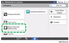 Il·lustració de pantalla del tauler d'operacions