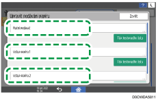 Ilustrace ovládacího panelu