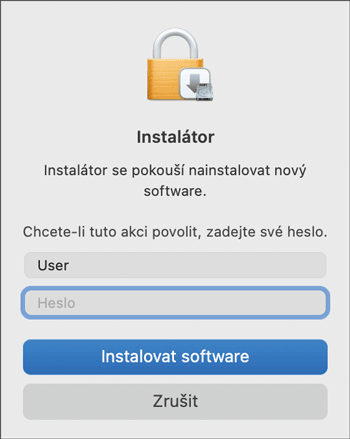 Ilustrace obrazovky ovladače