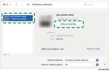 Ilustrace obrazovky ovladače