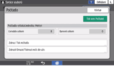 Ilustrace ovládacího panelu