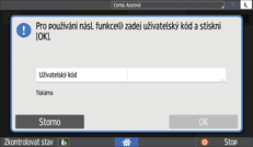 Ilustrace ovládacího panelu