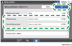 Ilustrace ovládacího panelu