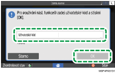 Ilustrace ovládacího panelu
