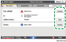 Ilustrace ovládacího panelu