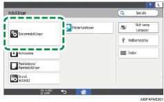 Operation panel screen illustration
