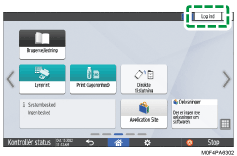 Operation panel screen illustration