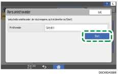 Operation panel screen illustration