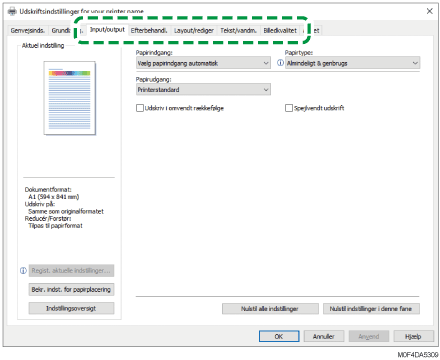 Illustration af driverskærmbillede