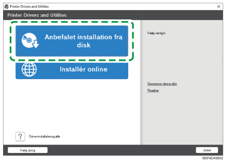 Illustration af driver-installationsprogram