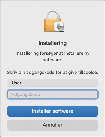Illustration af driverskærmbillede