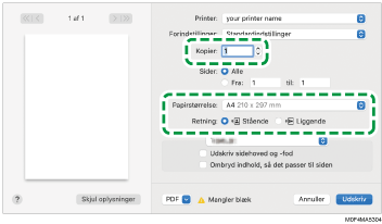 Illustration af driverskærmbillede
