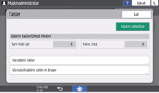 Operation panel screen illustration