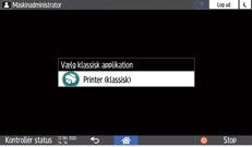 Operation panel screen illustration