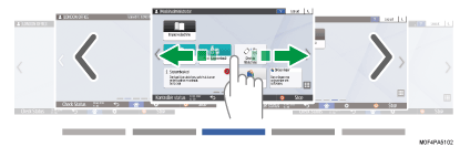 Operation panel screen illustration