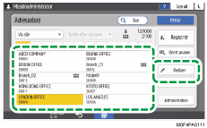 Operation panel screen illustration