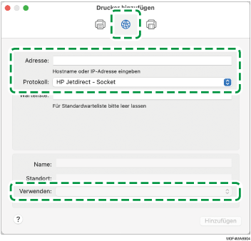 Abbildung Treiberbildschirm