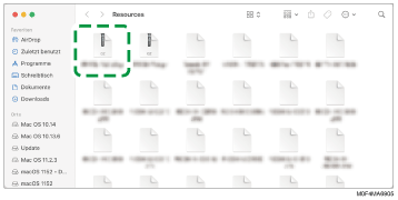 Abbildung Treiberbildschirm