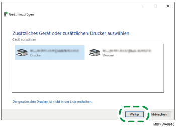 Abbildung Treiberbildschirm
