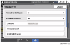 Abbildung Bedienfeld-Display