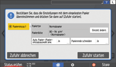 Abbildung Bedienfeld-Display