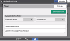 Abbildung Bedienfeld-Display