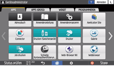 Abbildung Bedienfeld-Display