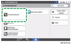 Abbildung Bedienfeld-Display