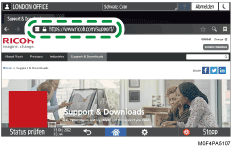 Bedienfeld-Bildschirm