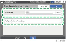 Abbildung Bedienfeld-Display
