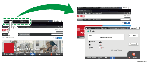 Abbildung Bedienfeld-Display