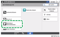 Abbildung Bedienfeld-Display