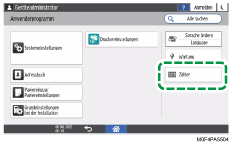 Abbildung Bedienfeld-Display