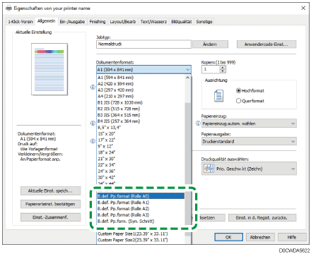 Abbildung Treiberbildschirm
