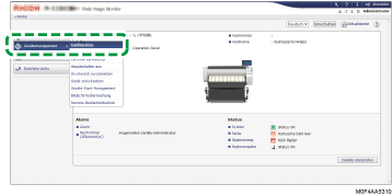 Webbrowser-Bildschirmdarstellung