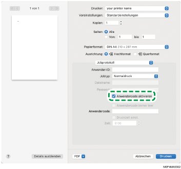 Abbildung Treiberbildschirm