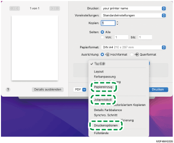 Abbildung Treiberbildschirm