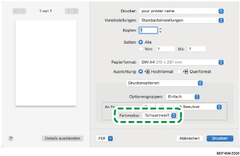 Abbildung Treiberbildschirm