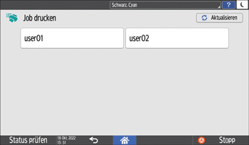Abbildung Bedienfeld-Display