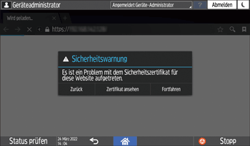 Abbildung Bedienfeld-Display