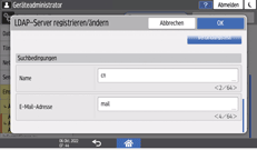 Abbildung Bedienfeld-Display