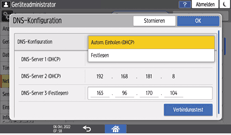 Abbildung Bedienfeld-Display