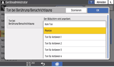 Abbildung Bedienfeld-Display