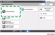 Abbildung Bedienfeld-Display