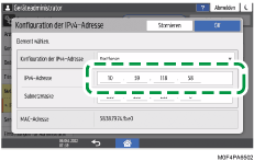 Abbildung Bedienfeld-Display