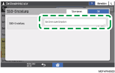 Abbildung Bedienfeld-Display
