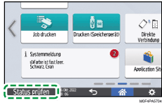 Abbildung Bedienfeld-Display