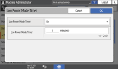 Operation panel screen illustration