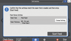 Operation panel screen illustration